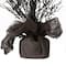 Glitzhome; Glitzhome® 20" Lighted Halloween Bats Table Tree Decor; Category:Halloween Floral Arrangements; Image:8